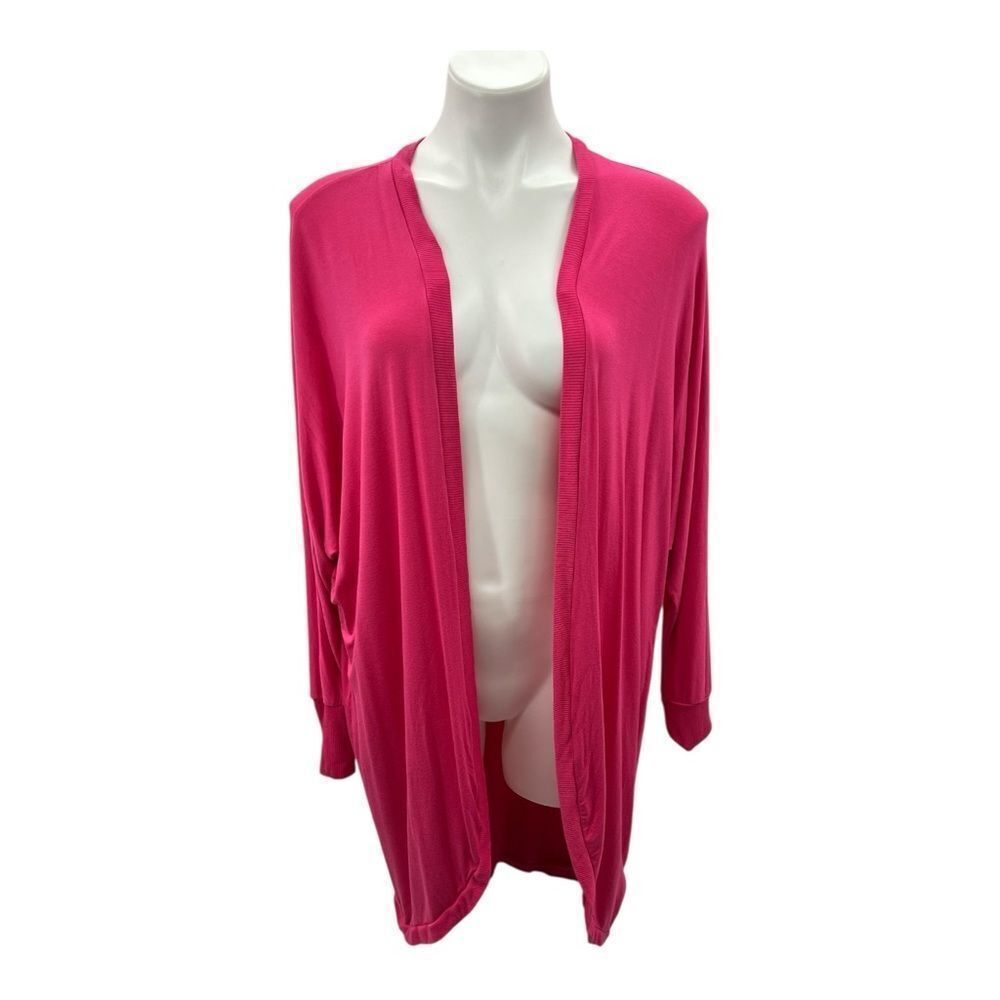 Torrid Super Soft Knit in Bright Pink Open Front Cardigan